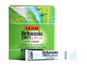 Drenujący koncentrat z alg morskich i ekstraktów roślinnych do picia  o smaku zielonej herbaty 30 x 12 ml